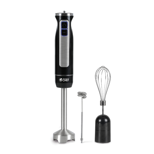 500W Immersion Hand Blender with 8 Speeds, Black