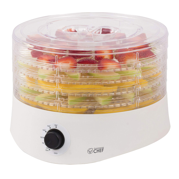 Picture of Commercial Chef CCD100W6 Food Dehydrator for Food & Jerky - 280W&#44; White