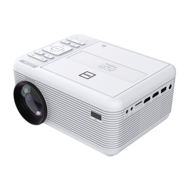 Picture of RCA RPJ241-COMBO-WHITE-V 100 in. Foldup Screen Bluetooth LCD Compact Projector with Built-in DVD Player&#44; White