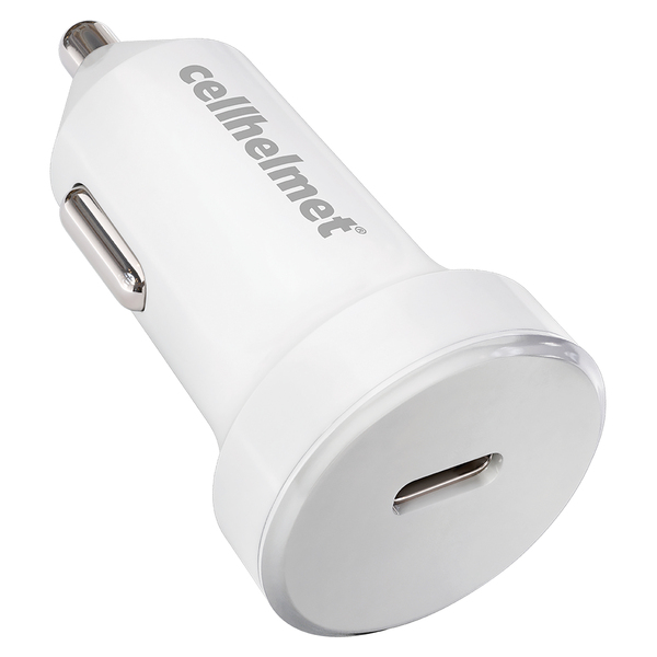 Picture of Cellhelmet CAR-PD-25W-W 25W Single USB-C Power Delivery Car Charger&#44; White