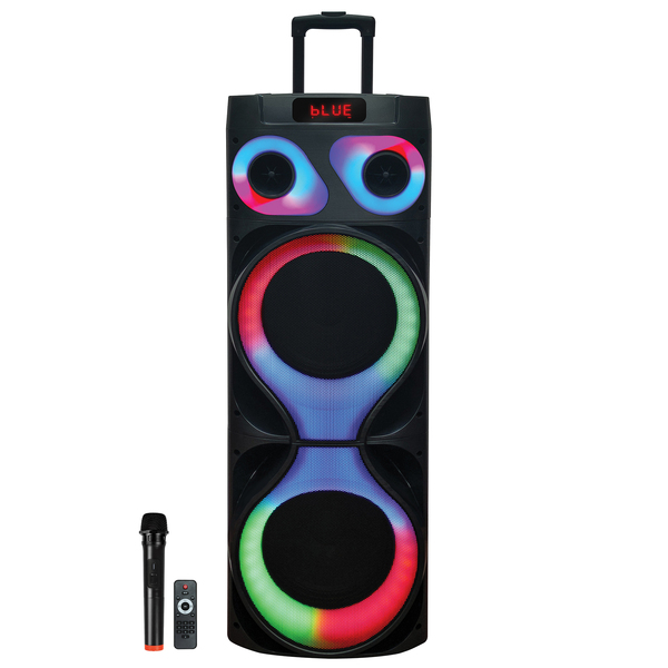 Picture of IQ Sound IQ-6812DJBT 2 x 12 in. True Wireless Pro DJ Bluetooth Portable Party System with Lights&#44; Wireless Microphone & Remote