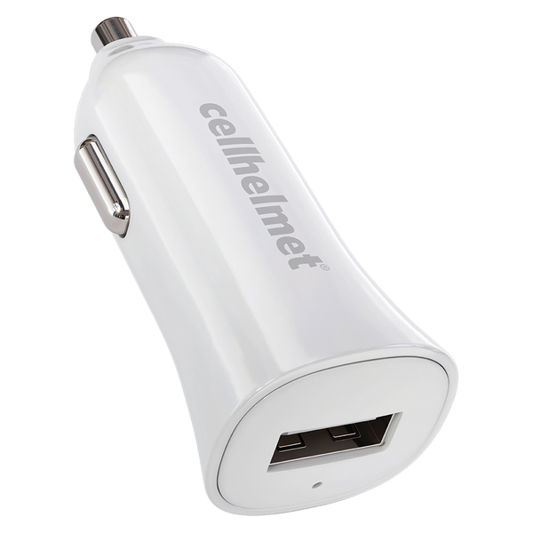 Picture of Cellhelmet CAR-2.4A-W 2.4A Single-USB Car Charger&#44; White
