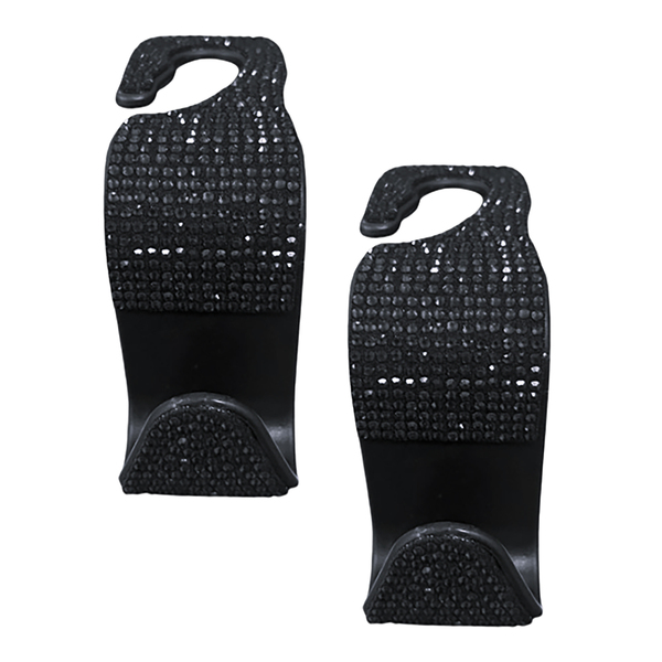 Picture of Maxsa Innovations 25566-2PK 4 Piece Car Headrest Bling Hooks - Black