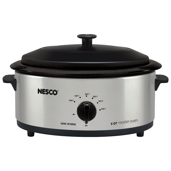 Picture of Nesco 4816-25 6 qt. 750W Roaster with Porcelain Cook Well - Silver