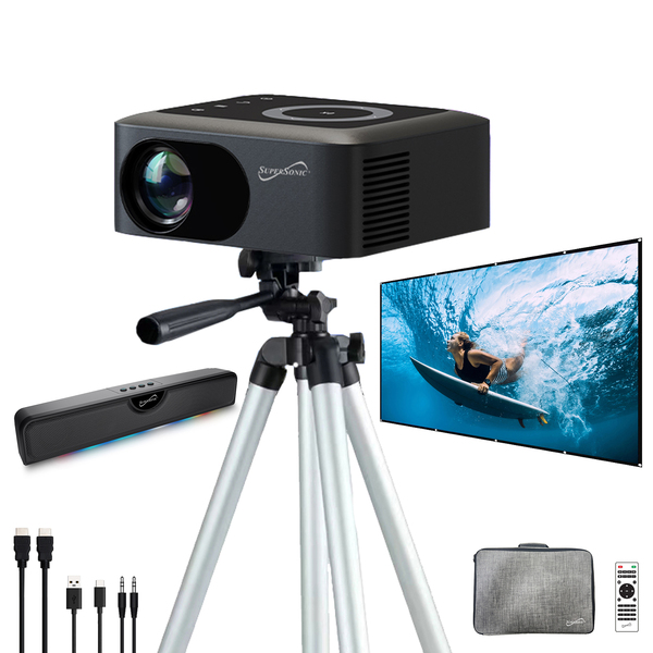 Supersonic SC-182MPK Bluetooth Projector with Kit