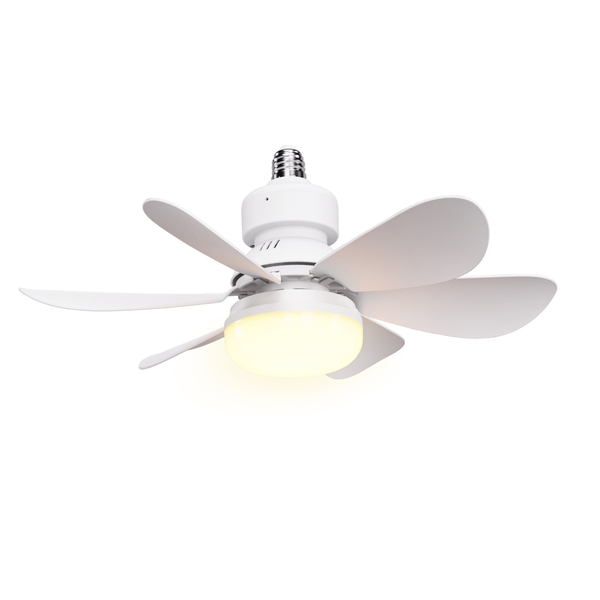 FLA-21 21 in. 3-Speed Socket Fan with Integrated Light