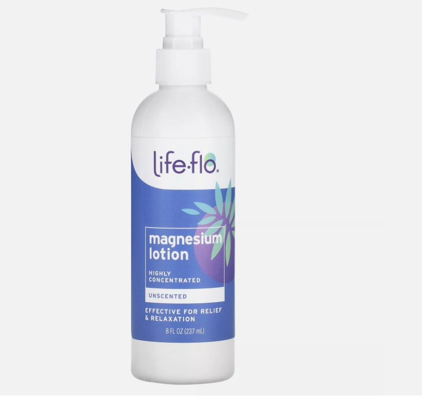 Picture of Life-flo Life-flo cream Magnesium Lotion&#44; Highly Concentrated&#44; Unscented&#44; 8 fl oz (237 ml)