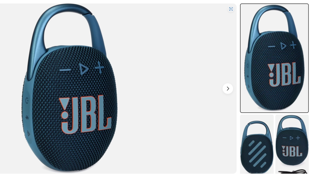 Picture of JBL JBL2 JBL Clip 5 Portable Waterproof Bluetooth Speaker - Blue