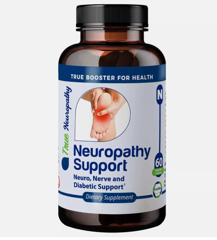 Picture of TrueMed TrueMed Neuropathy Support TrueMed Neuropathy Support Nerve&#44; Foot Pain Vitamin D3&#44; Supplement 60 Capsules
