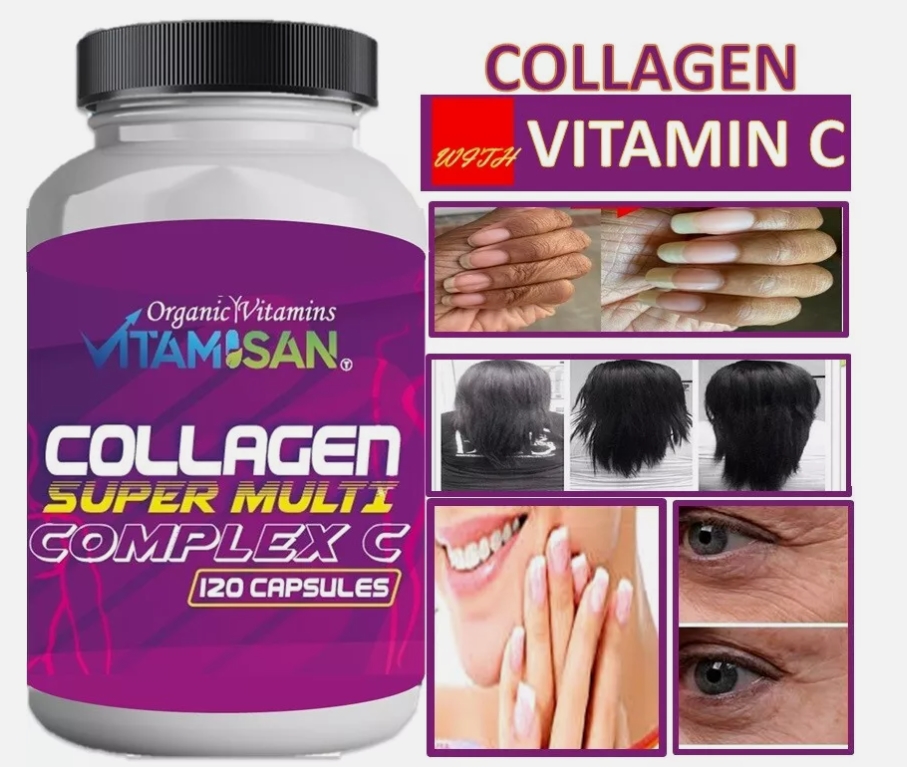 Picture of VITAMISAN COLLAGEN Colageno Hydrolysate COLLAGEN Colageno Hydrolysate with Vitamin C ANTIANGING Colageno 120 tabs +