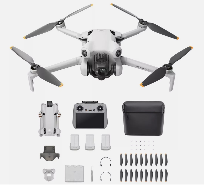 Picture of DJI DJI Mini 4 Pro 4K HDR Drone  DJI Mini 4 Pro 4K HDR Drone Fly More Combo with RC 2 Remote Kit CP.MA.00000735.0