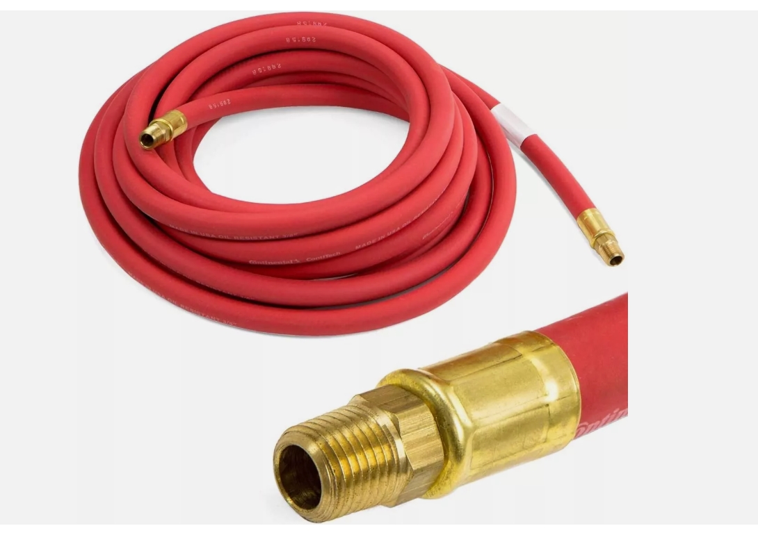 Picture of Continental (Goodyear) Air Hose Rubber Red Air Hose Continental (Formerly Goodyear) 100&apos; x 3/8&apos; Air Hose Rubber Red Air Hose