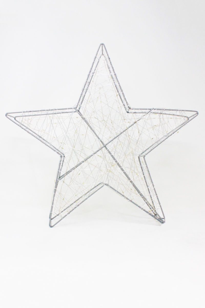 Picture of Perfect Holiday 5121 Medium 80 LED Star Battery Operated Lights - White