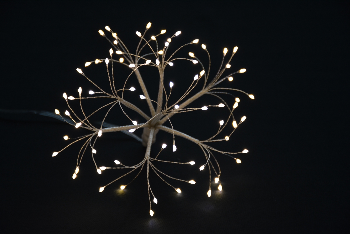 Picture of Perfect Holiday 5132 80 LED Dandelion Battery Operated Lights - Warm White