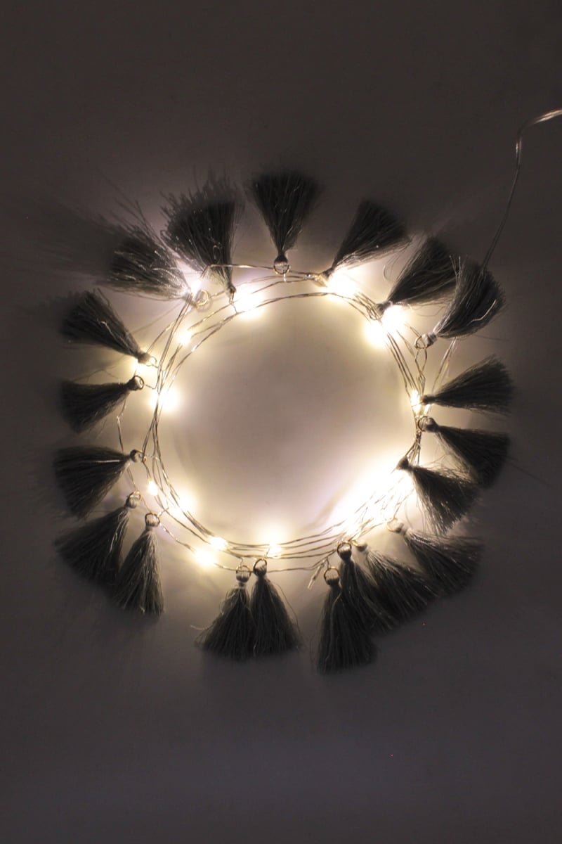Picture of Perfect Holiday 5138 20 LED Large Tassel Fairy Lights - Battery Operated