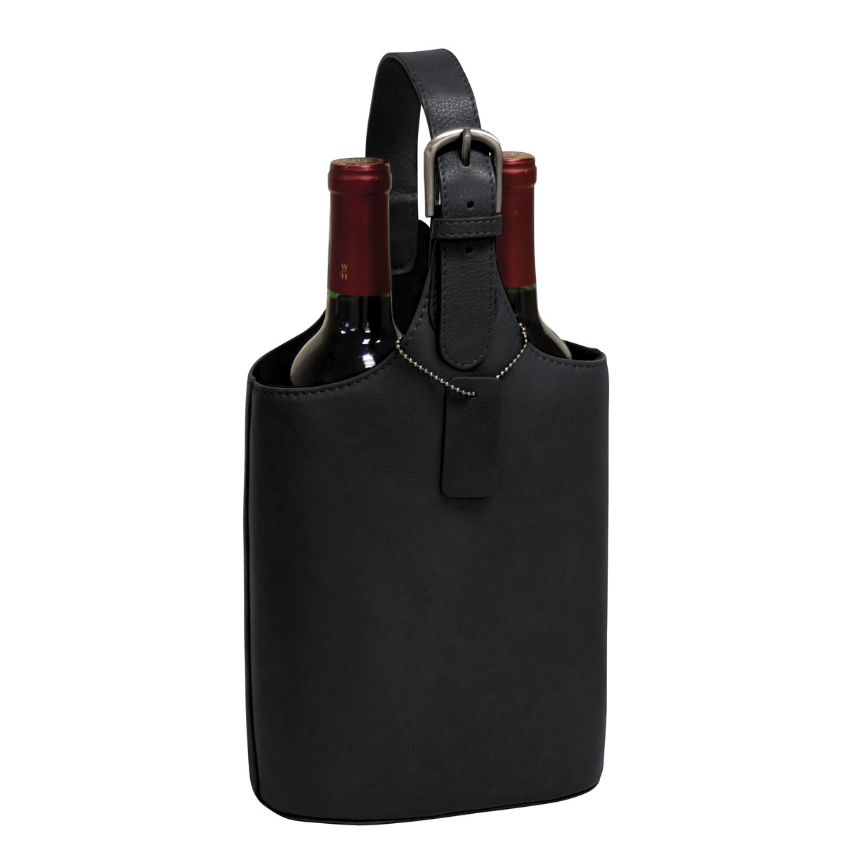 Picture of Preferred Nation P7064.BLACK Caddy Dual Wine Bottle, Black