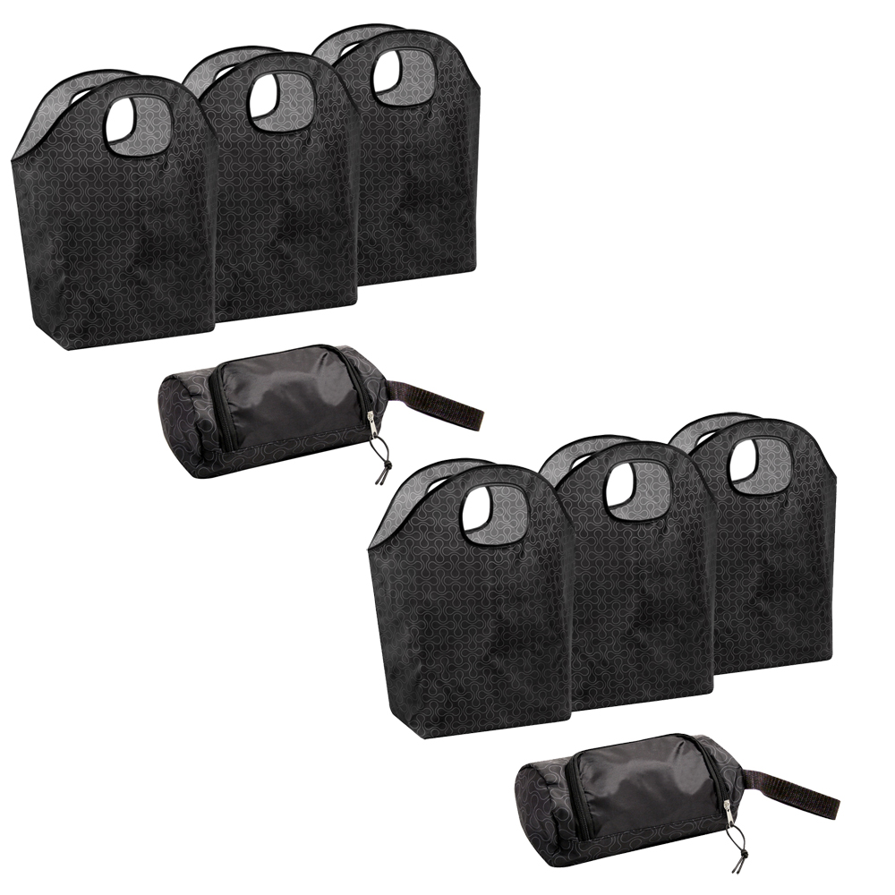 Picture of Preferred Nation P1568-3.BLK Reusable Grocery Pod Shopping Bag, Black