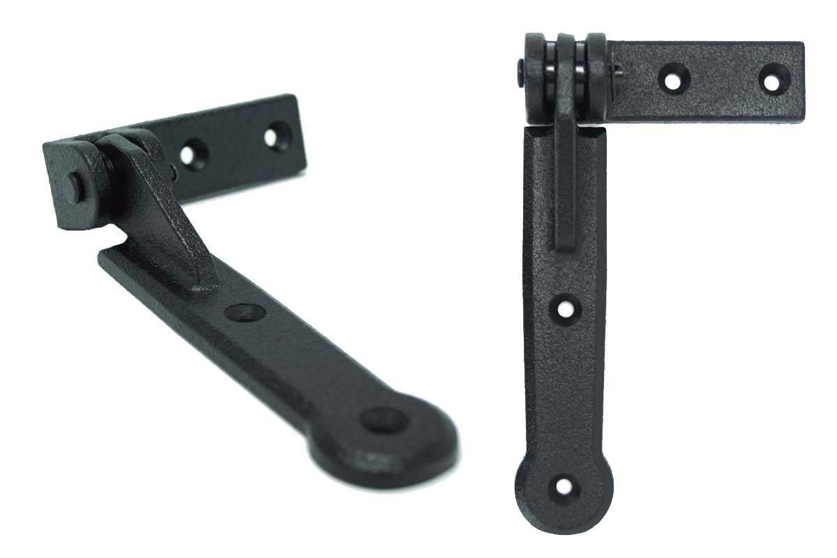 Bermuda Shutter Hinge, Black - Set of 2