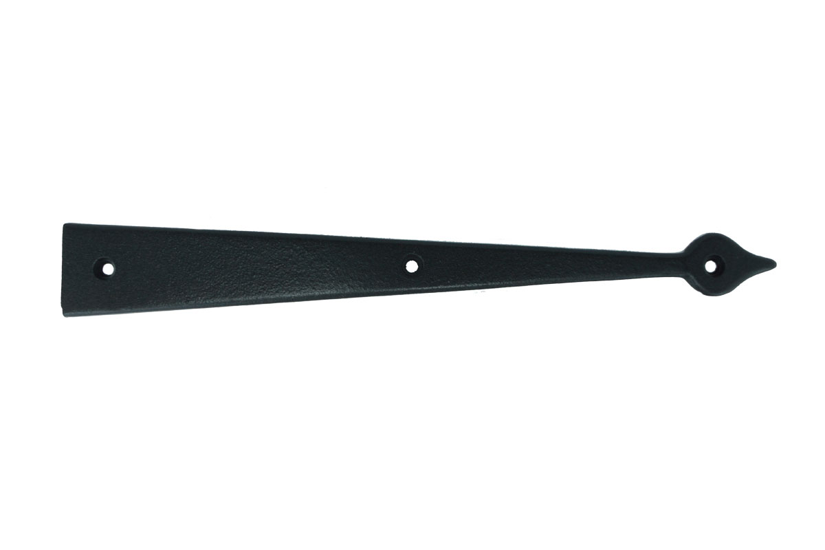 Medium Faux Strap Hinge, Black