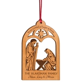 ZCFW06 Wood Ornaments Blank Manger