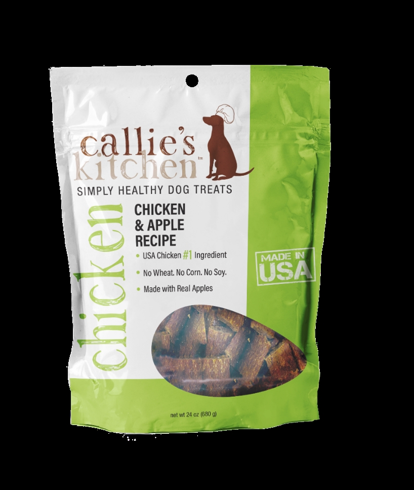 Picture of Callie&apos;s Kitchen 21094 Callie&apos;s Kitchen Chicken & Apple Recipe Jerky Dog Treats&#44; 24 oz.