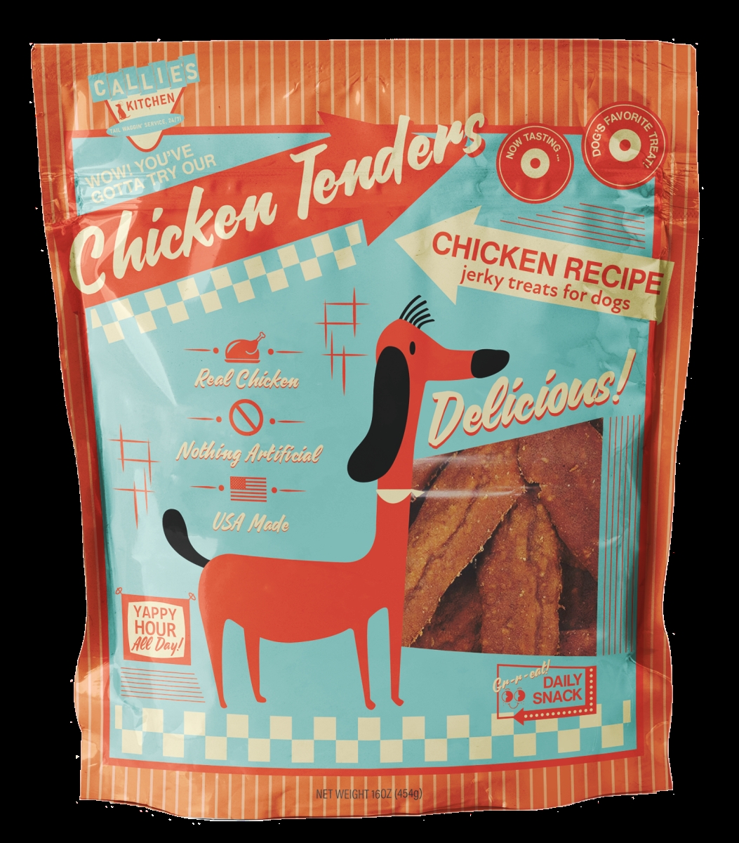 Picture of Callie&apos;s Kitchen 27095 Callie&apos;s Kitchen Chicken Recipe Dog Jerky Treats&#44; 16 oz.
