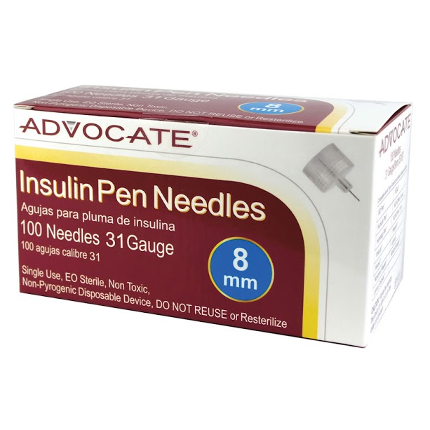 Picture of Advocate 615 31G 8 mm Insulin Pen Needles -100 Count