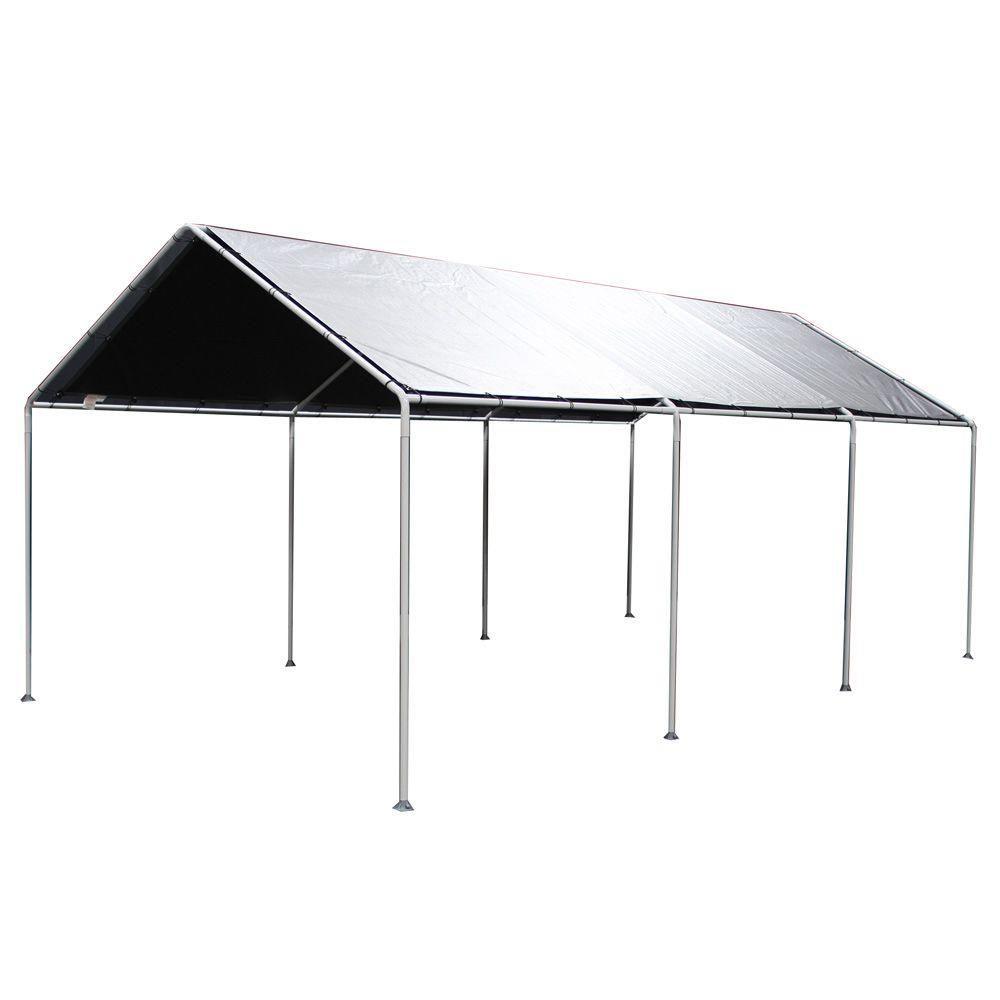 King Canopy T10203 D Tarp Cover Silver 10 X 20 Ft