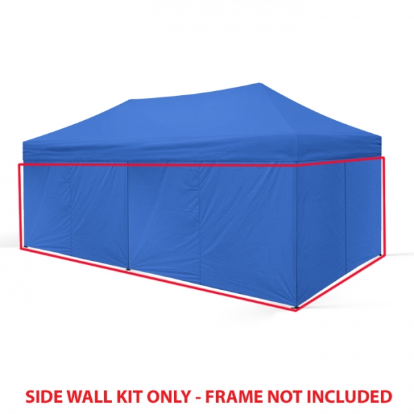 INASW6P10BL 10 x 20 ft. Universal Instant Side Walls, Blue - Pack of 6