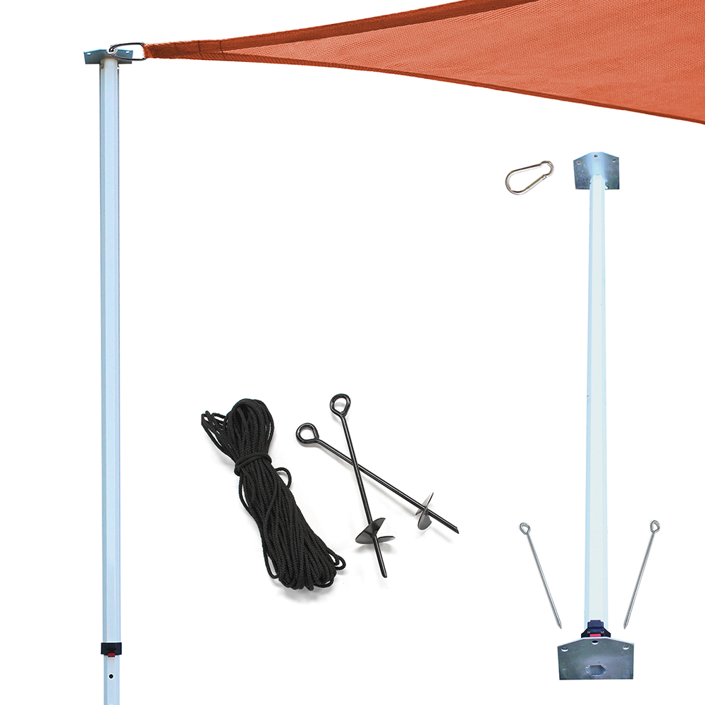 9 ft. Sun Shade Sail Extension Pole Kit