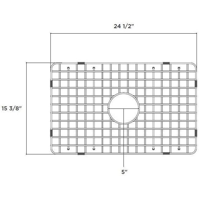 Picture of LaToscana SSG-LTW2718 Sink Bottom Grid