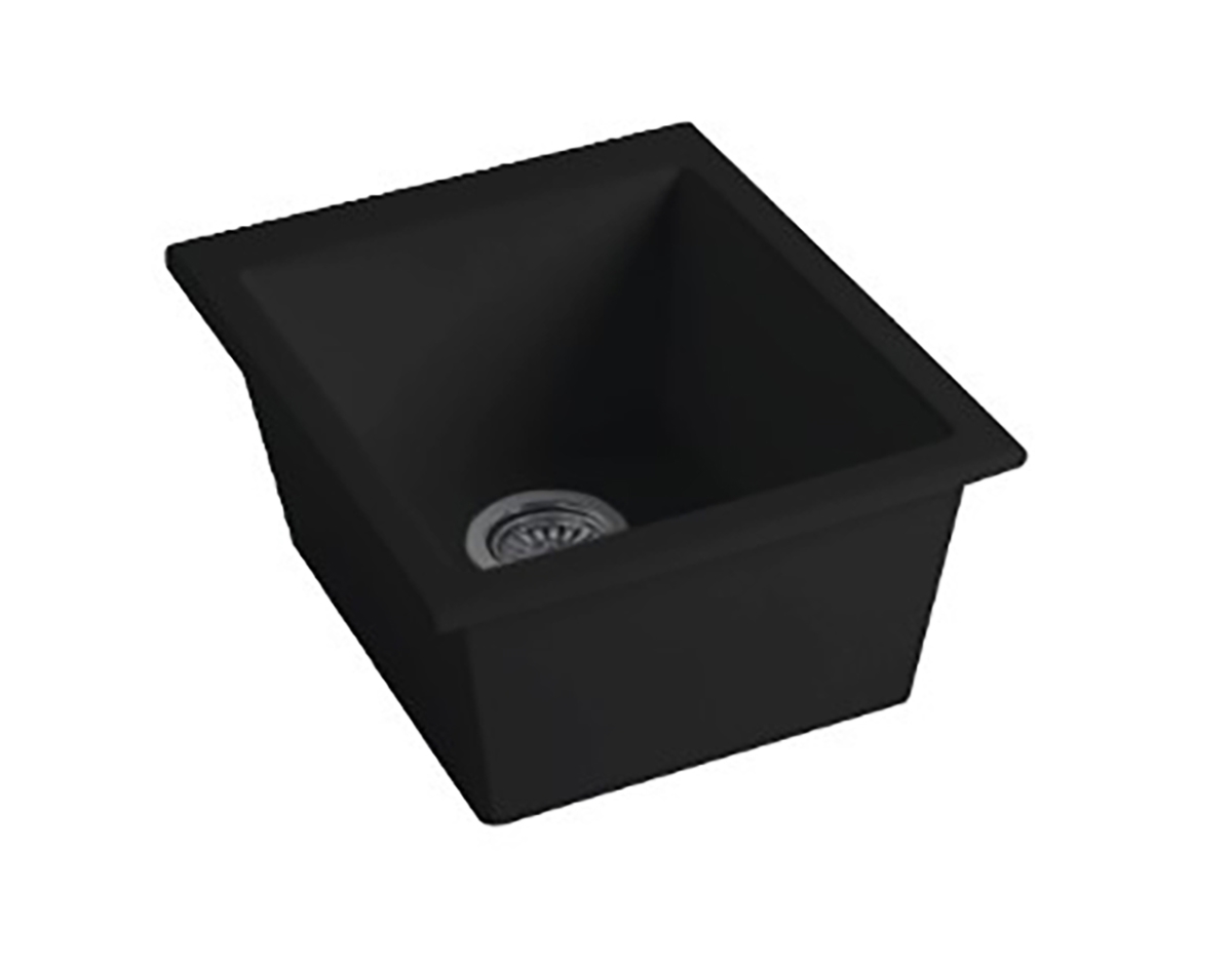 Picture of LaToscana PO02017101B 16 in. Fireclay Drop-In Bar Sink in Matte Black