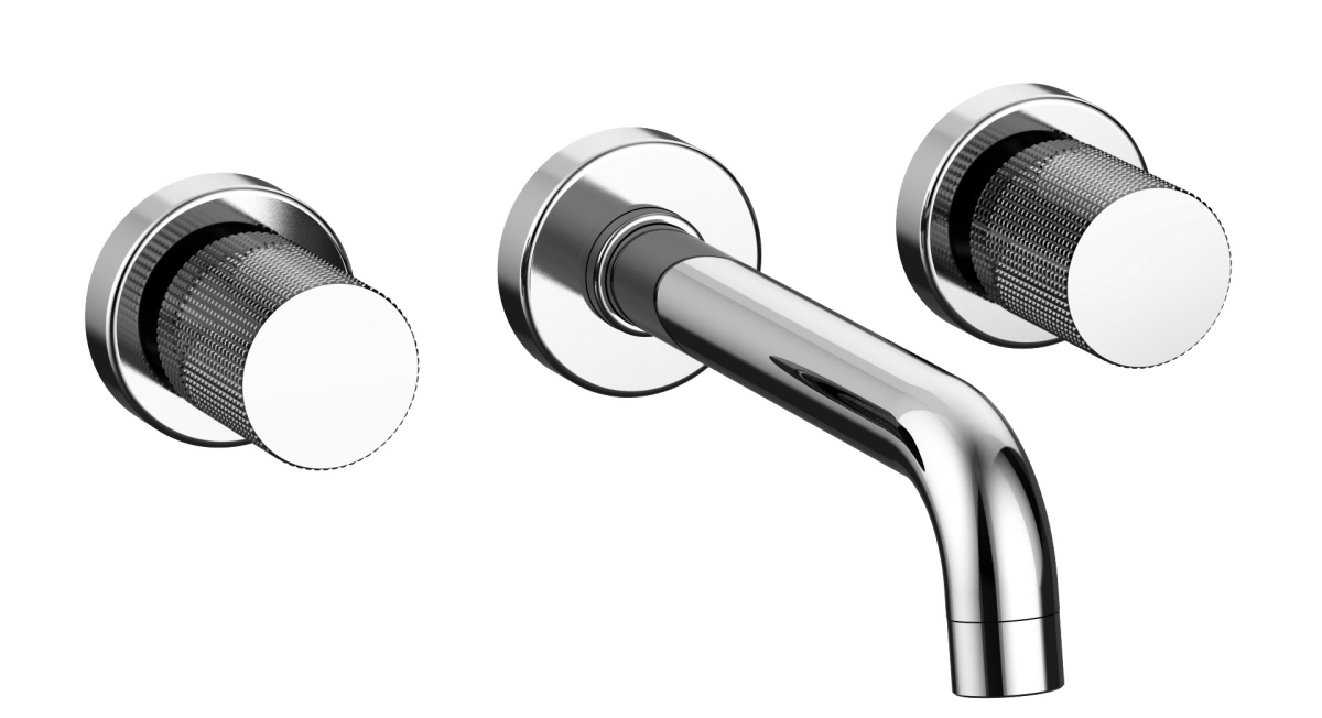 19CR207 Alessandra 2-Handle 8' Widespread Wall Mount Bathroom Faucet