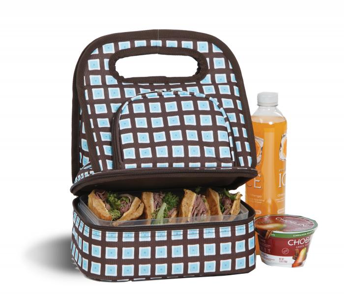 Picture of Picnic Plus PSM-144BO Savoy Lunch Bag - Blue Oyster