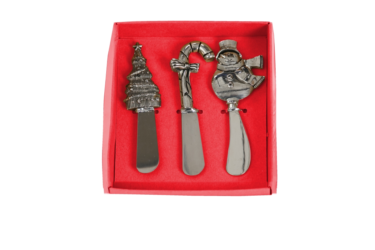 Picture of Picnic Plus PSM-399 Holiday Spreader&#44; Silver - Set of 3