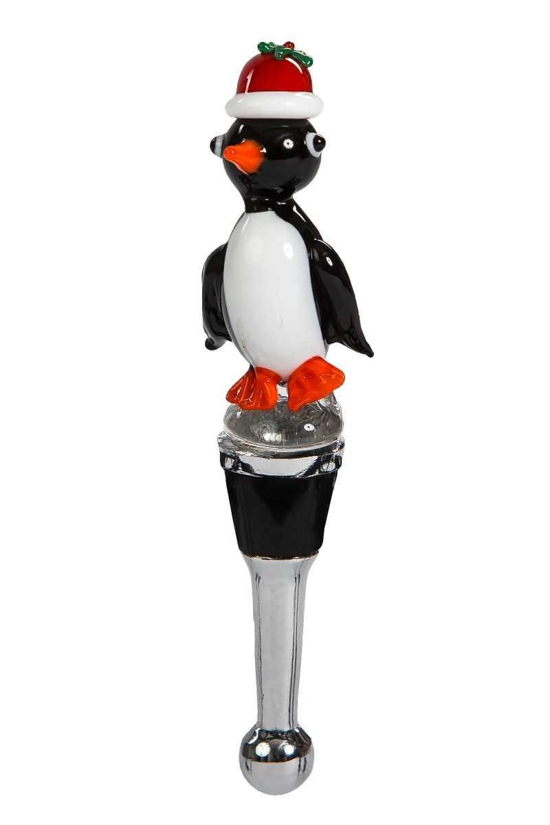 Picture of Picnic Plus PSA-380HP Bottle Stopper - Holiday Penguin