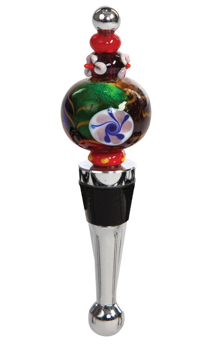 Picture of Picnic Plus PSA-380BR Beaded Round Bottle Stopper - Round Beaded
