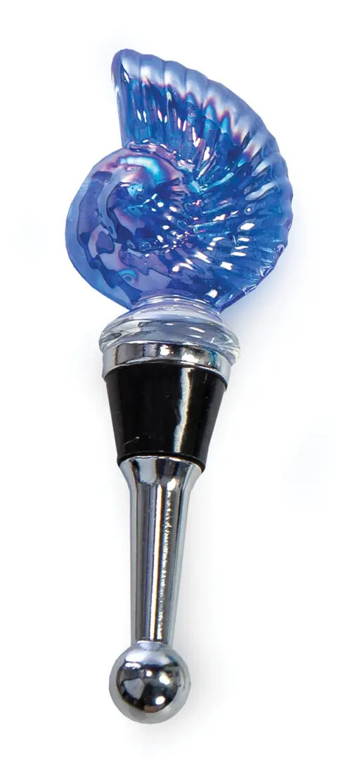 Picture of Picnic Plus PSA-380BN Glass Bottle Stoppers, Blue - Nautilus
