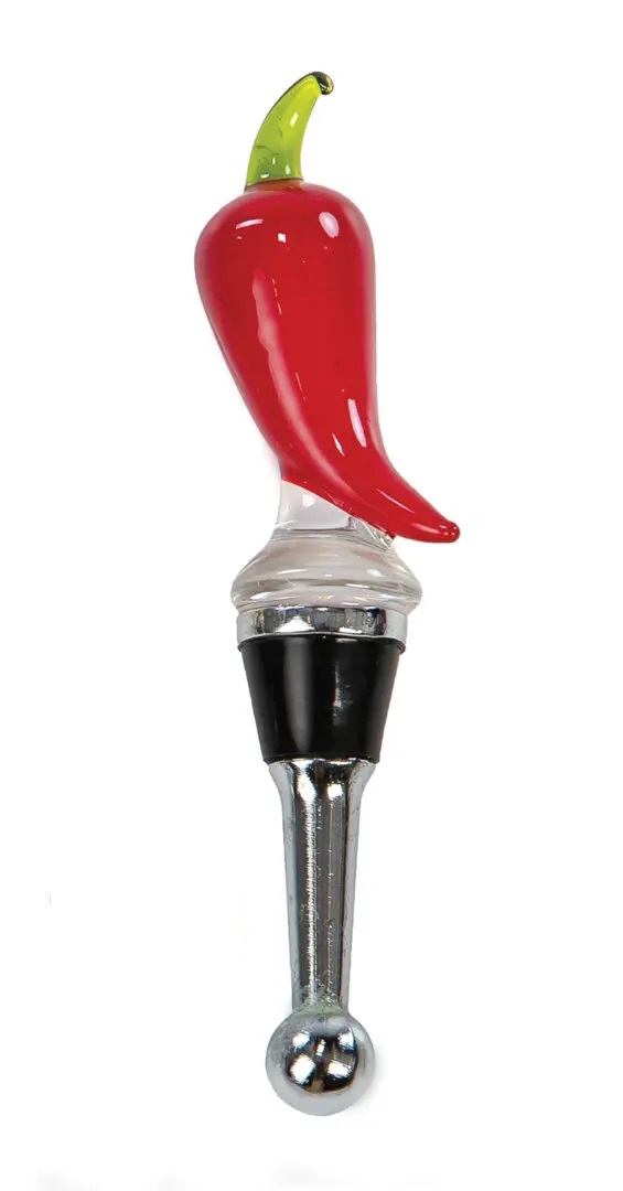 Picture of Picnic Plus PSA-380CP Chili Pepper Glass Bottle Stoppers