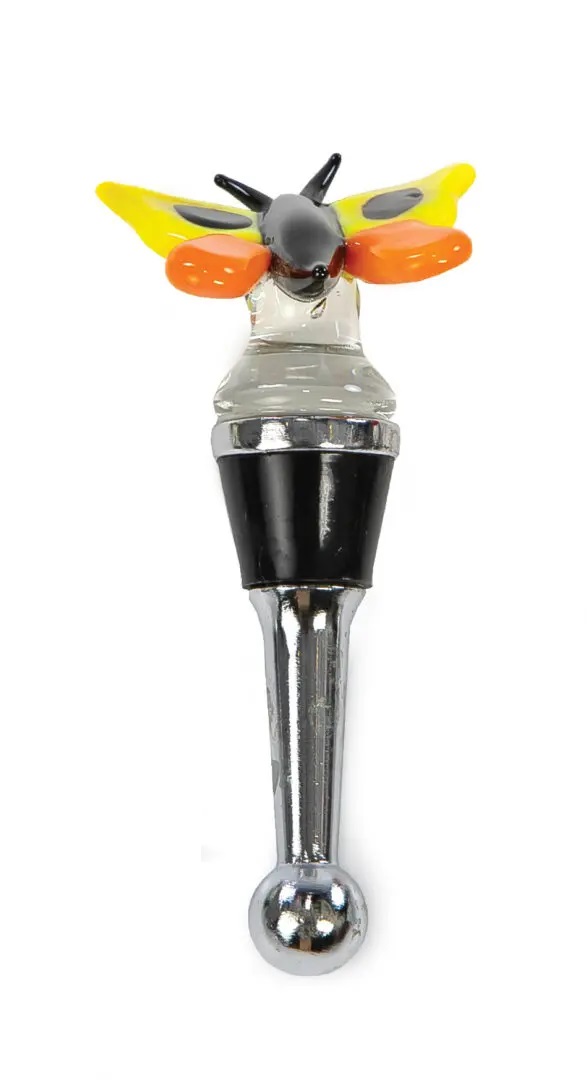 Picture of Picnic Plus PSA-380BU Butterfly Glass Bottle Stoppers