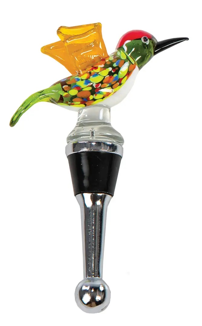 Picture of Picnic Plus PSA-380HB Hummingbird Glass Bottle Stoppers