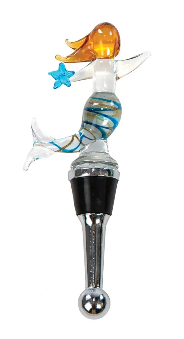 Picture of Picnic Plus PSA-380MM Mermaid Glass Bottle Stoppers