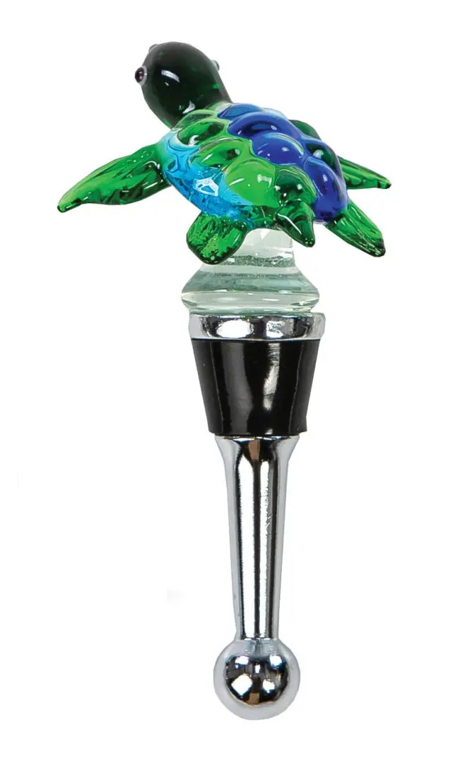 Picture of Picnic Plus PSA-380ST Sea Turtle Glass Bottle Stoppers