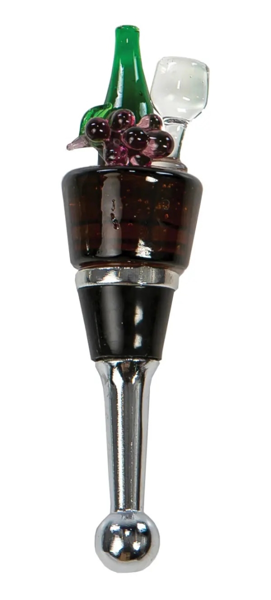 Picture of Picnic Plus PSA-380WB Wine Barrel Glass Bottle Stoppers