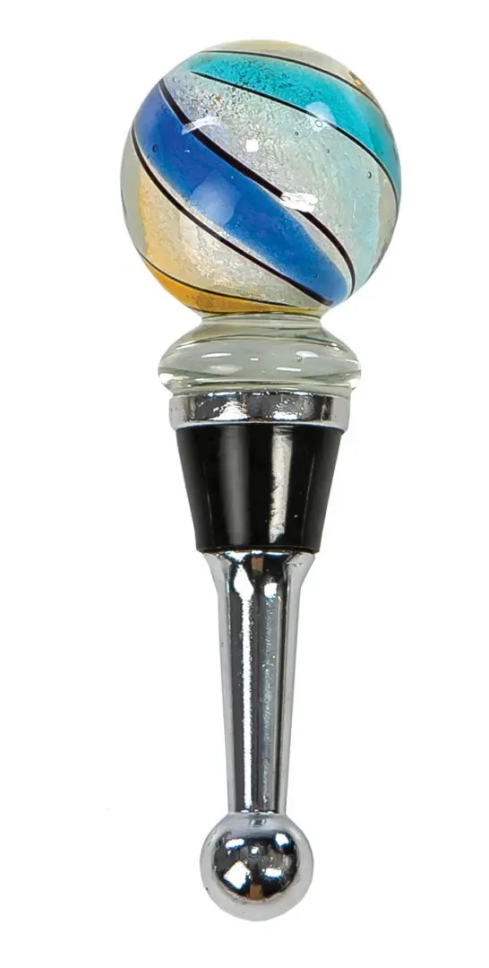 Picture of Picnic Plus PSA-380BG Blue Globe Glass Bottle Stoppers