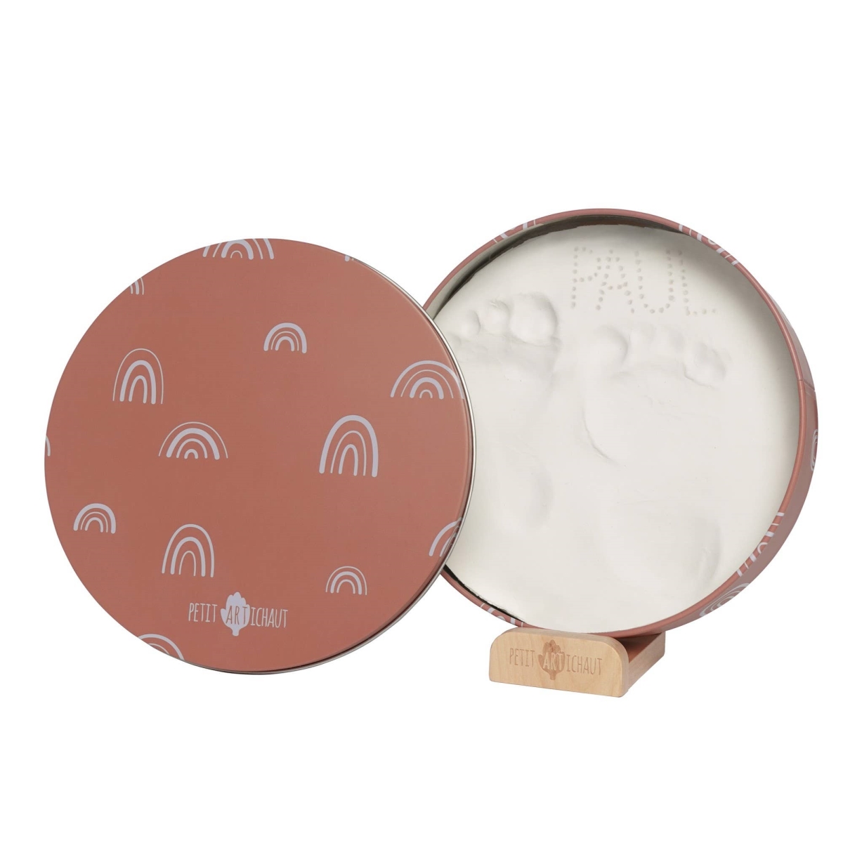 PA1305 Baby Box Round - Rainbow Terracotta