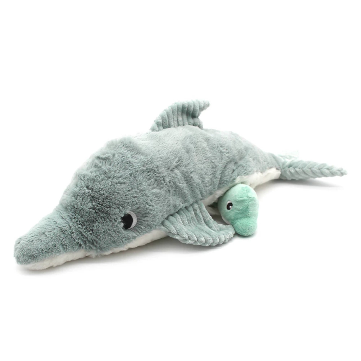 74900 Dolphin Mom & Her Baby Plush Toys, Mint