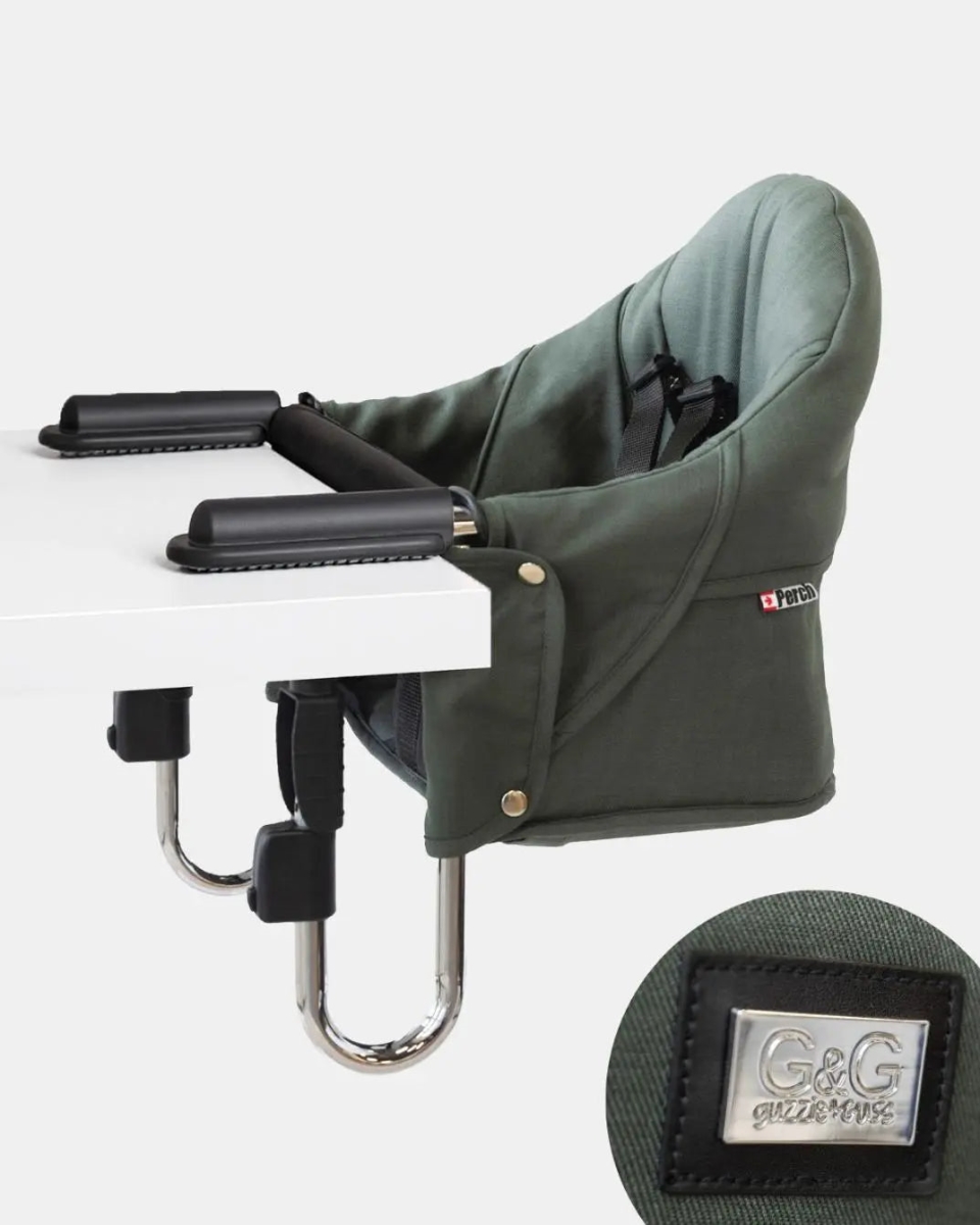 GG201TG Perch Hanging High-Chair - Tropical Green - Chrome Frame