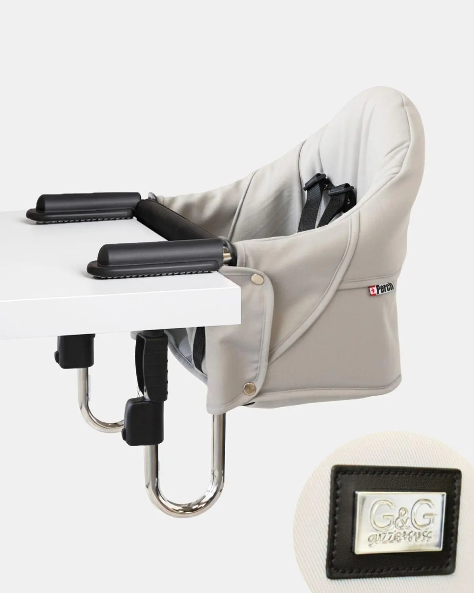 GG201PE Perch Hanging High-Chair - Pearl - Chrome Frame