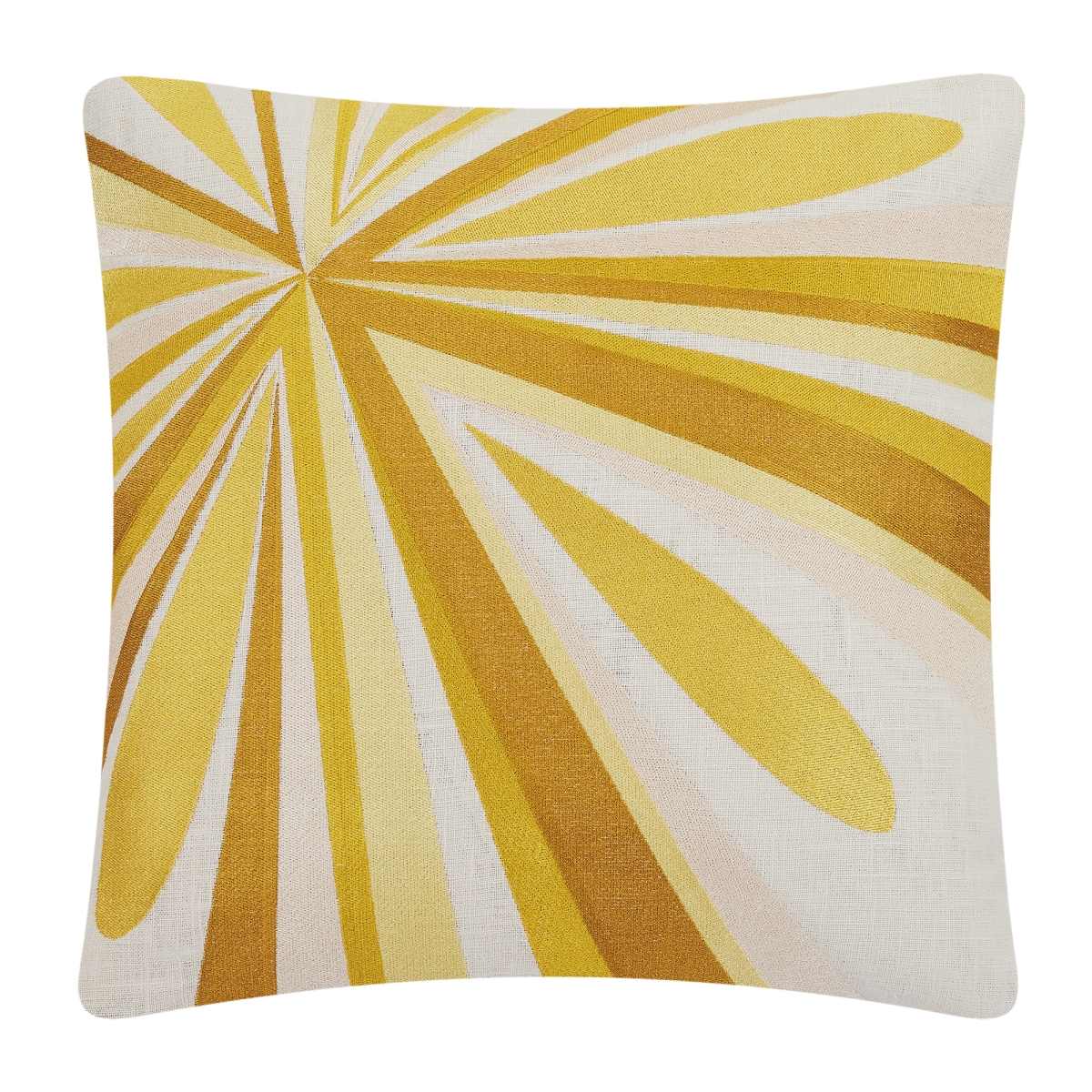 24TT207C20SQ 20 x 20 in. Shante Embroidered Down Fill Pillow, Gold